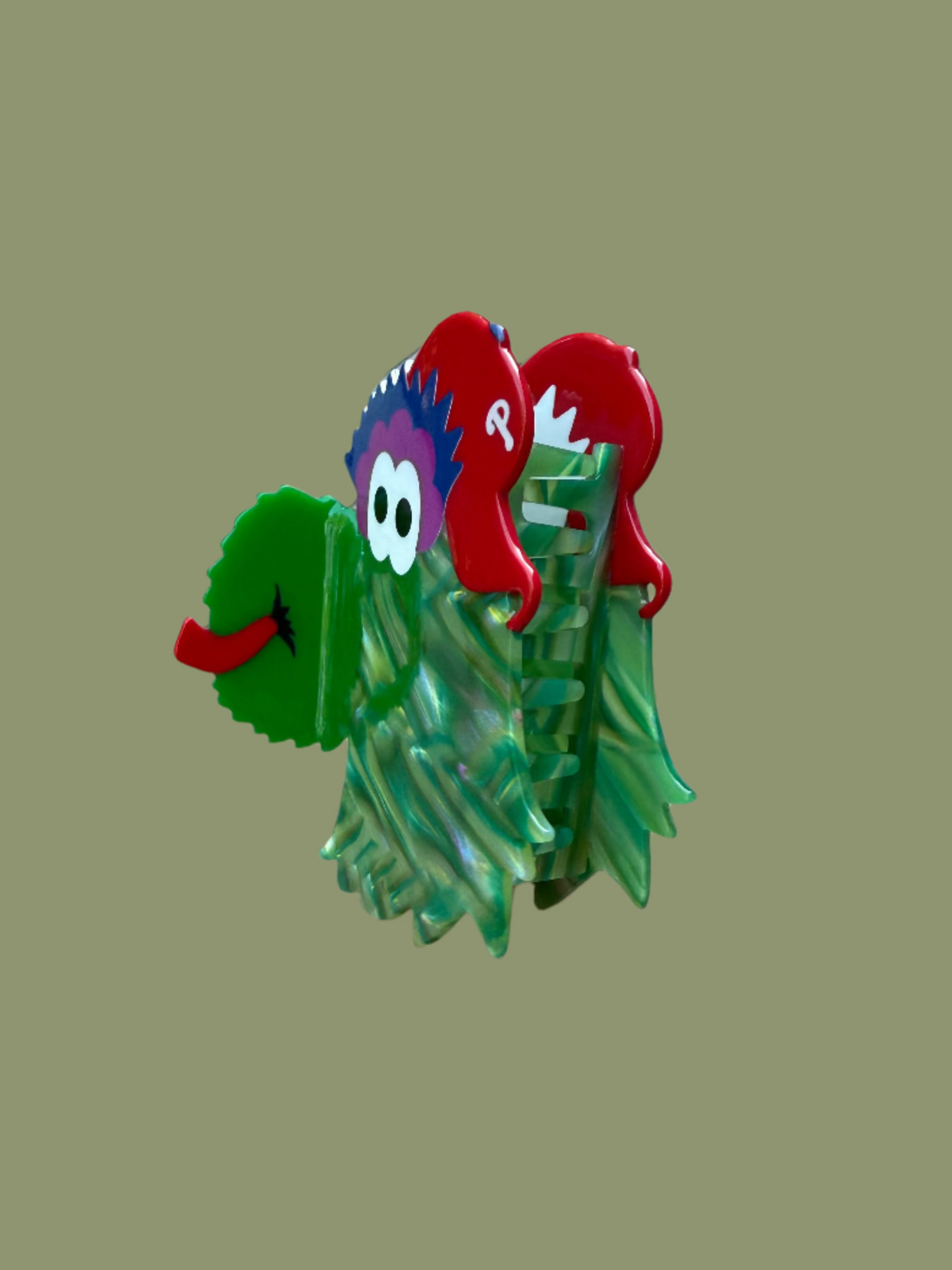 Phillie Phanatic Hair Claw Clip