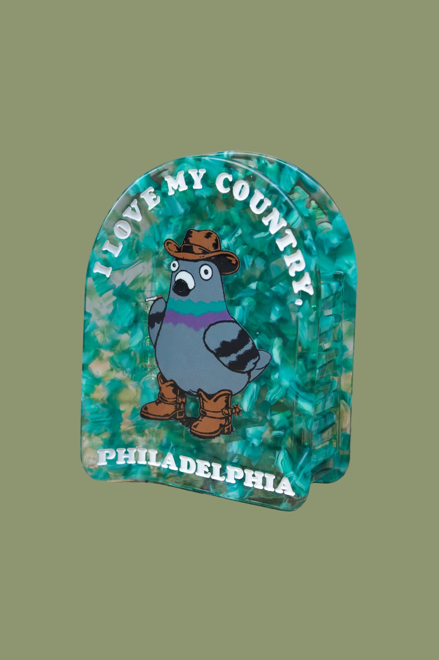 I Love My Country, Philadelphia Smokin' Pigeon Hair Claw Clip