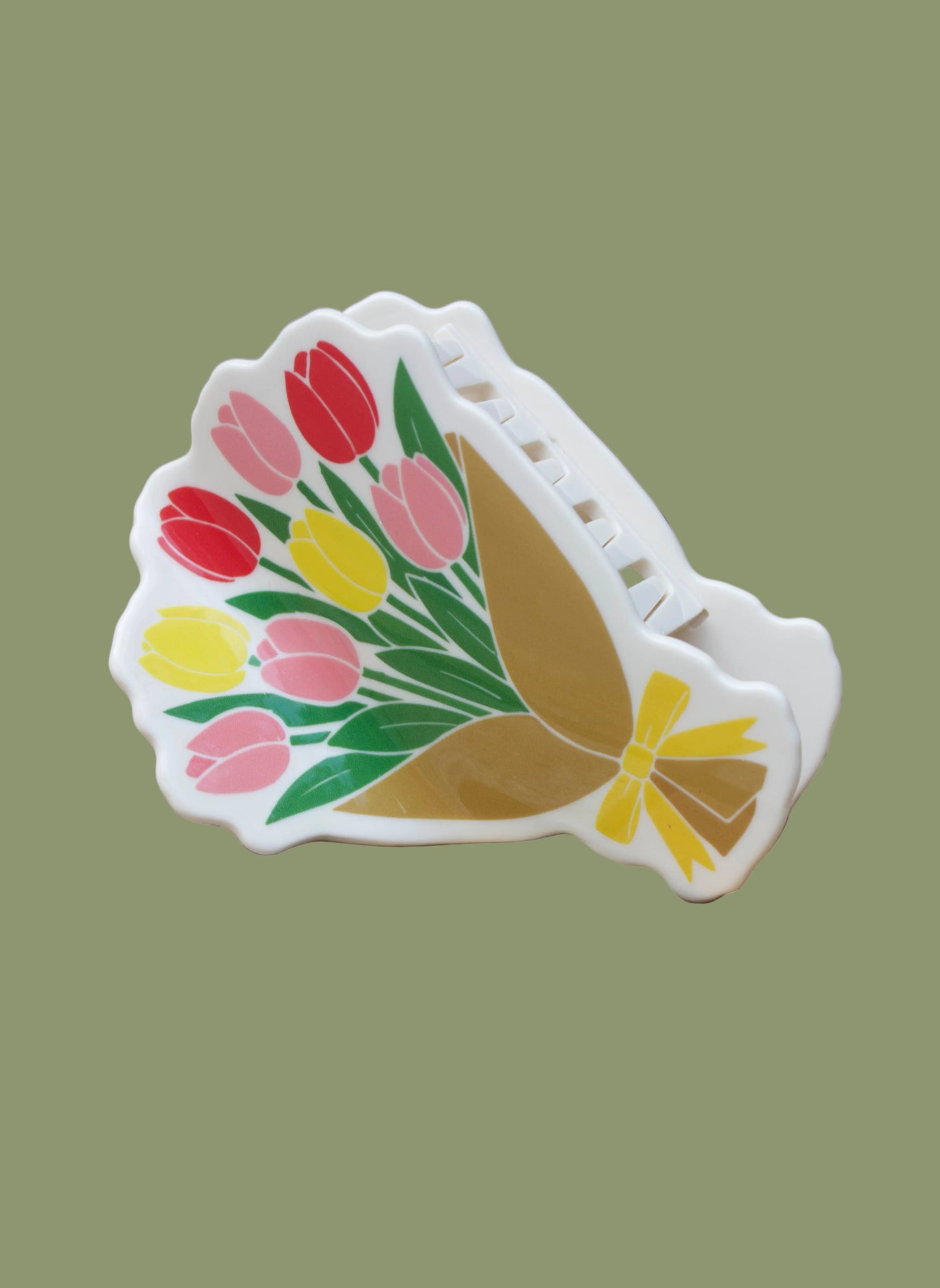 Tulip Bouquet Hair Claw Clip