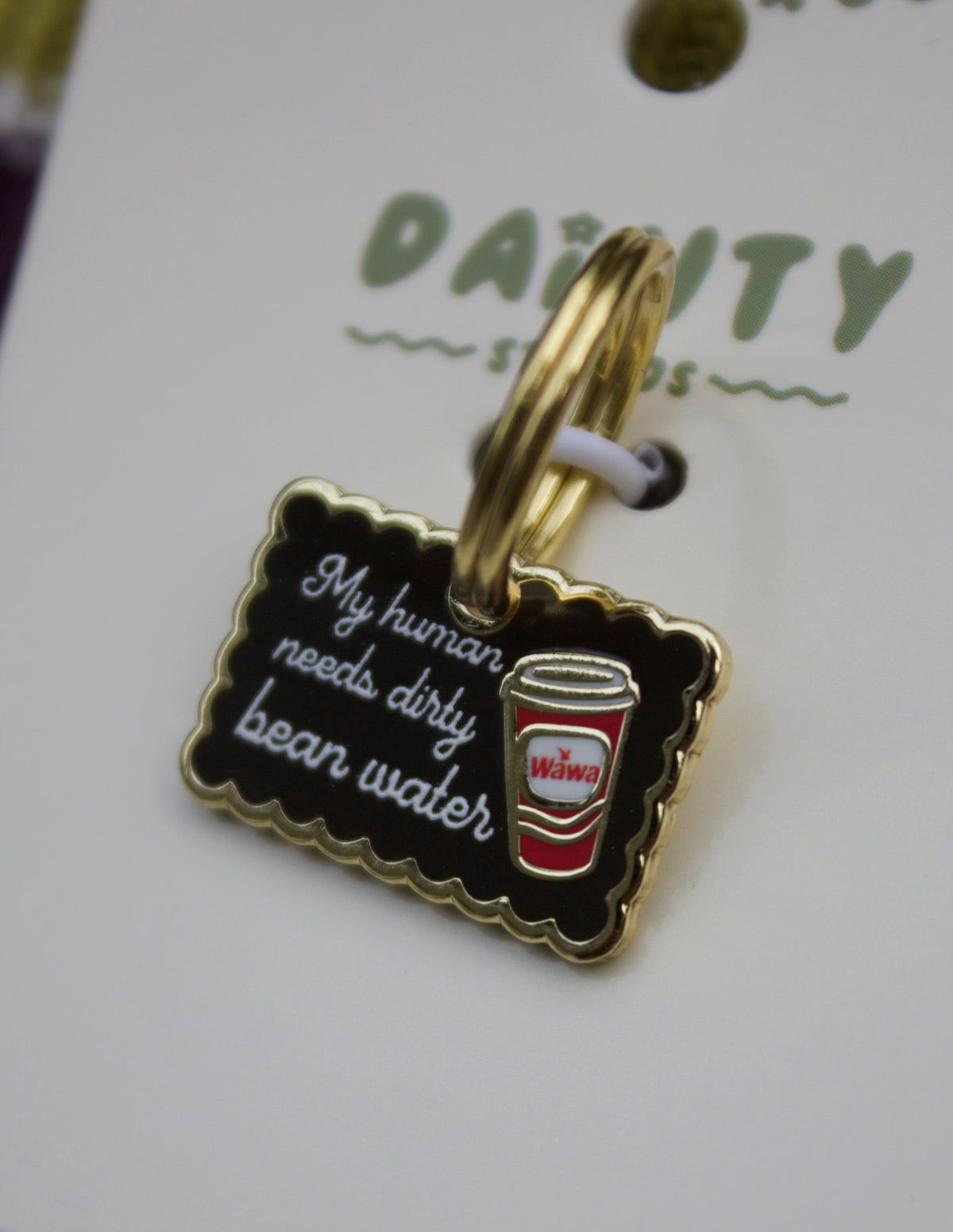 Dirty Bean Water Pet Collar Charm
