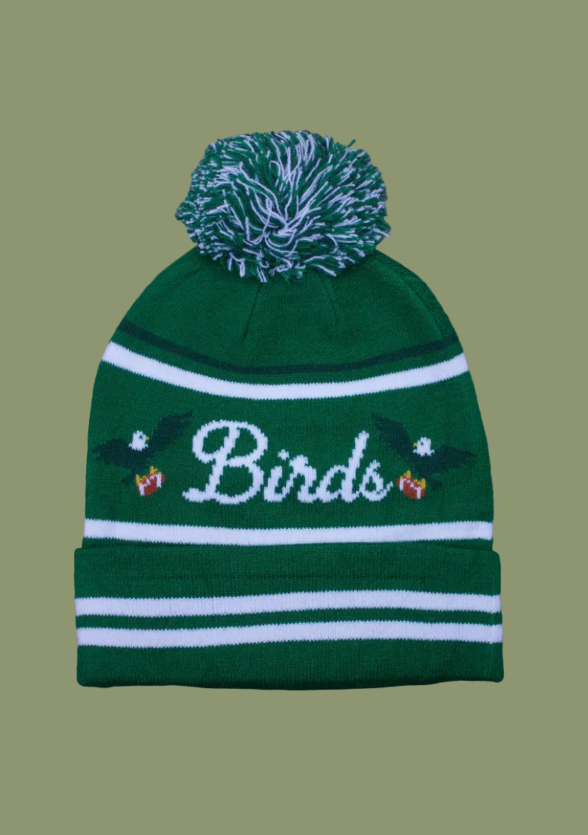 Birds Eagle Pom Pom Beanie