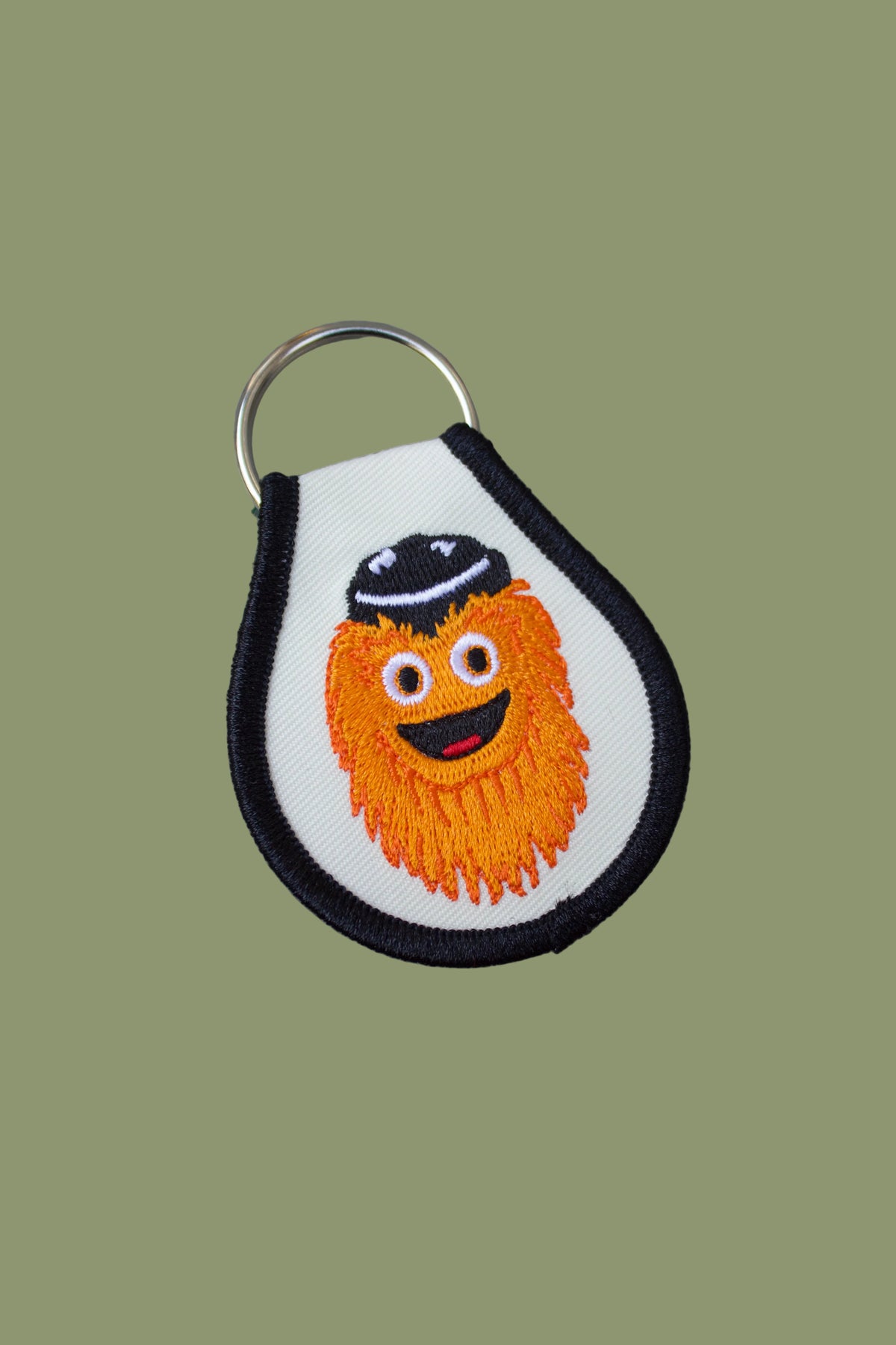 Philadelphia Hockey Mascot Embroidered Keychain