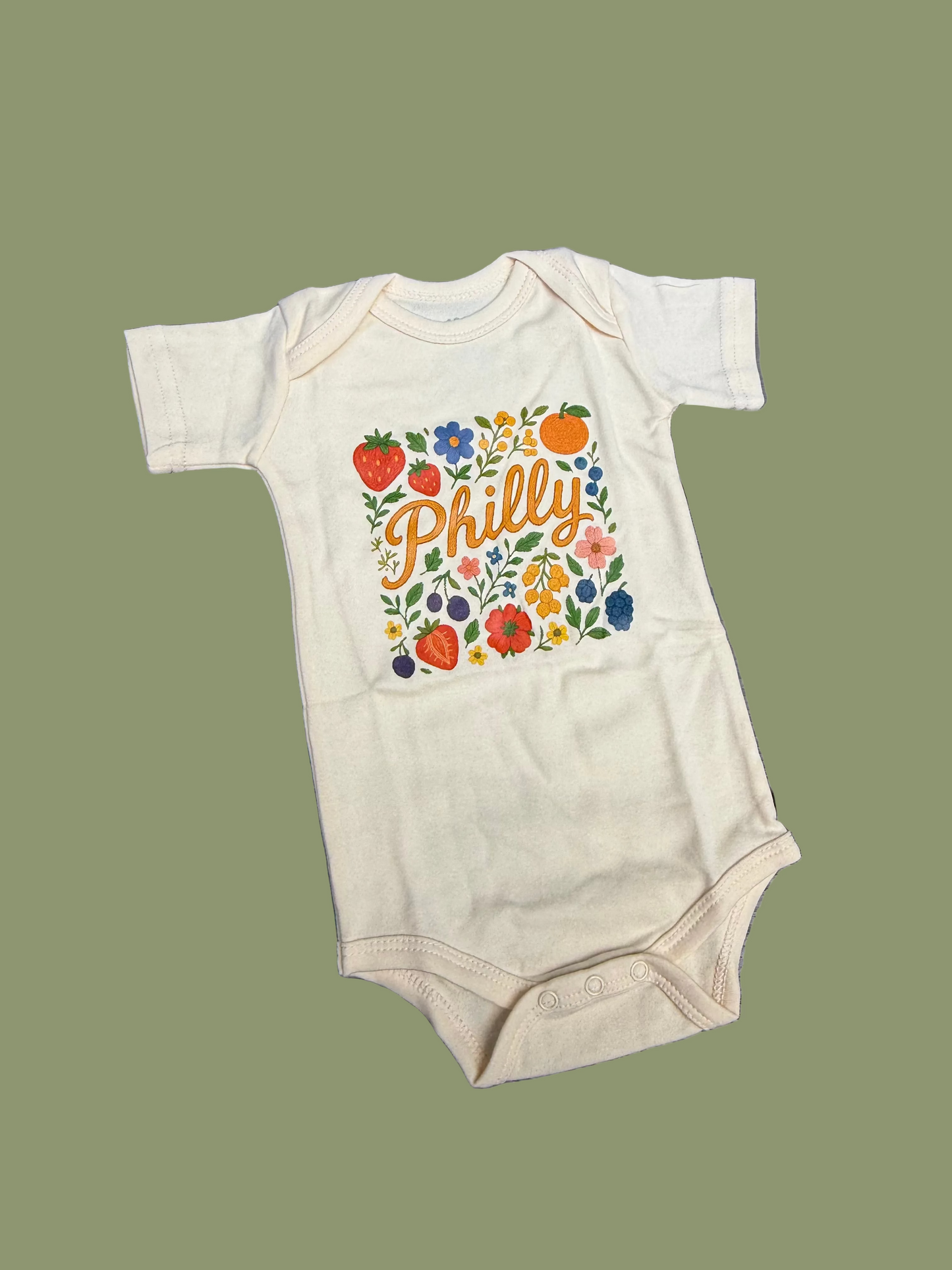 Philly Fruits Onesie