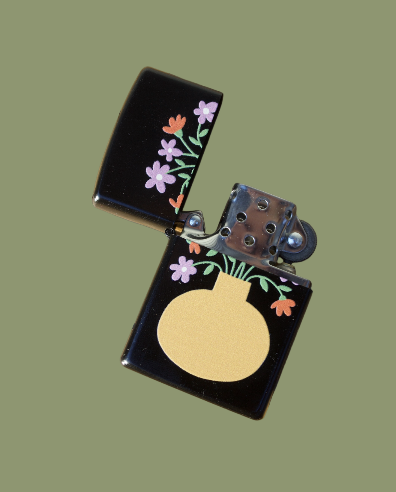 Flower Pot Refillable Lighter