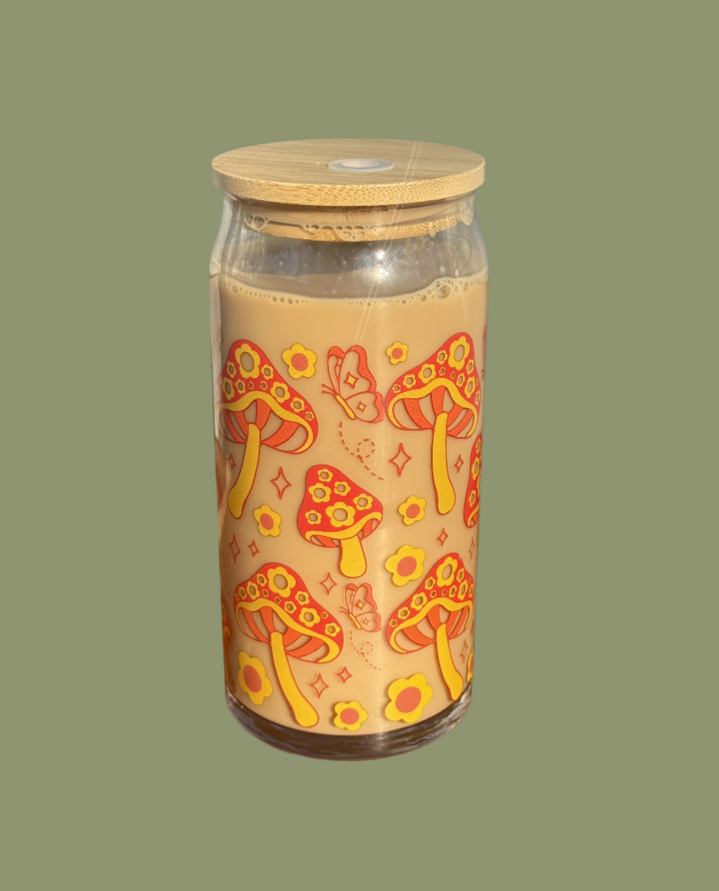 Mushroom Drinking Glass