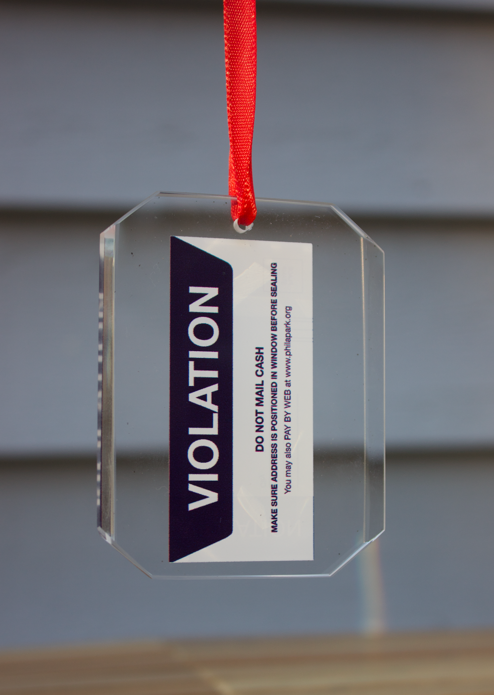 PPA Ticket Glass Ornament