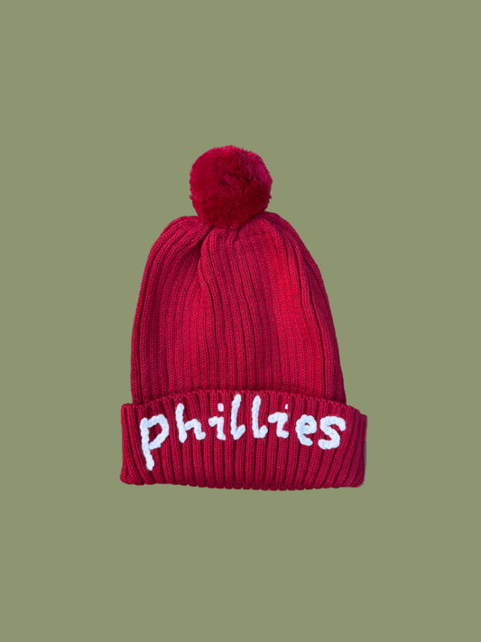 Phillies Kids & Baby Pom Pom Beanie