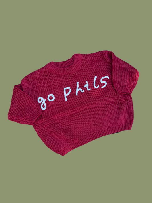 Go Phils Baby Sweater