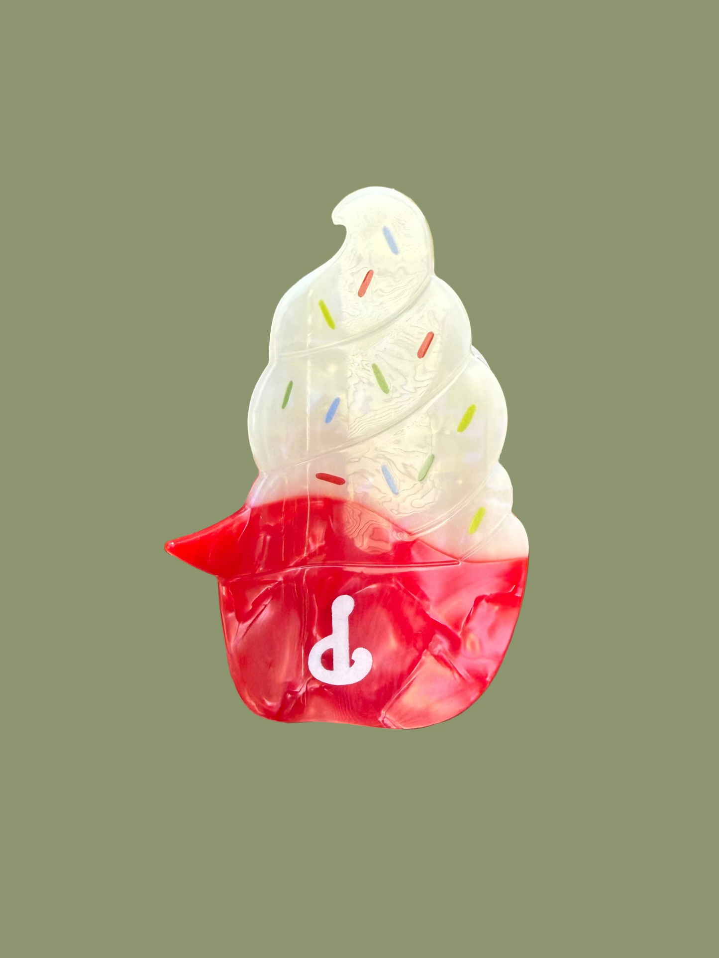Phillies Ice Cream Hair Claw Clip