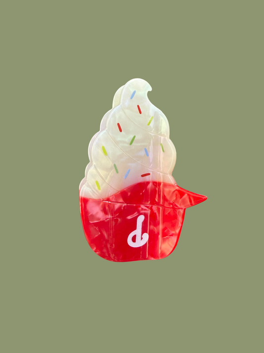 Phillies Ice Cream Hair Claw Clip