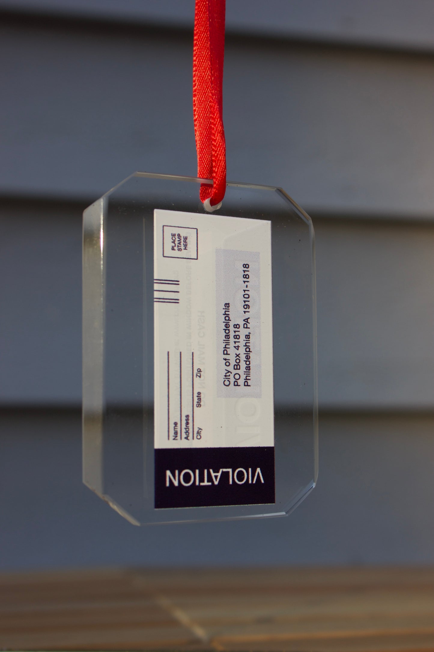 PPA Ticket Glass Ornament