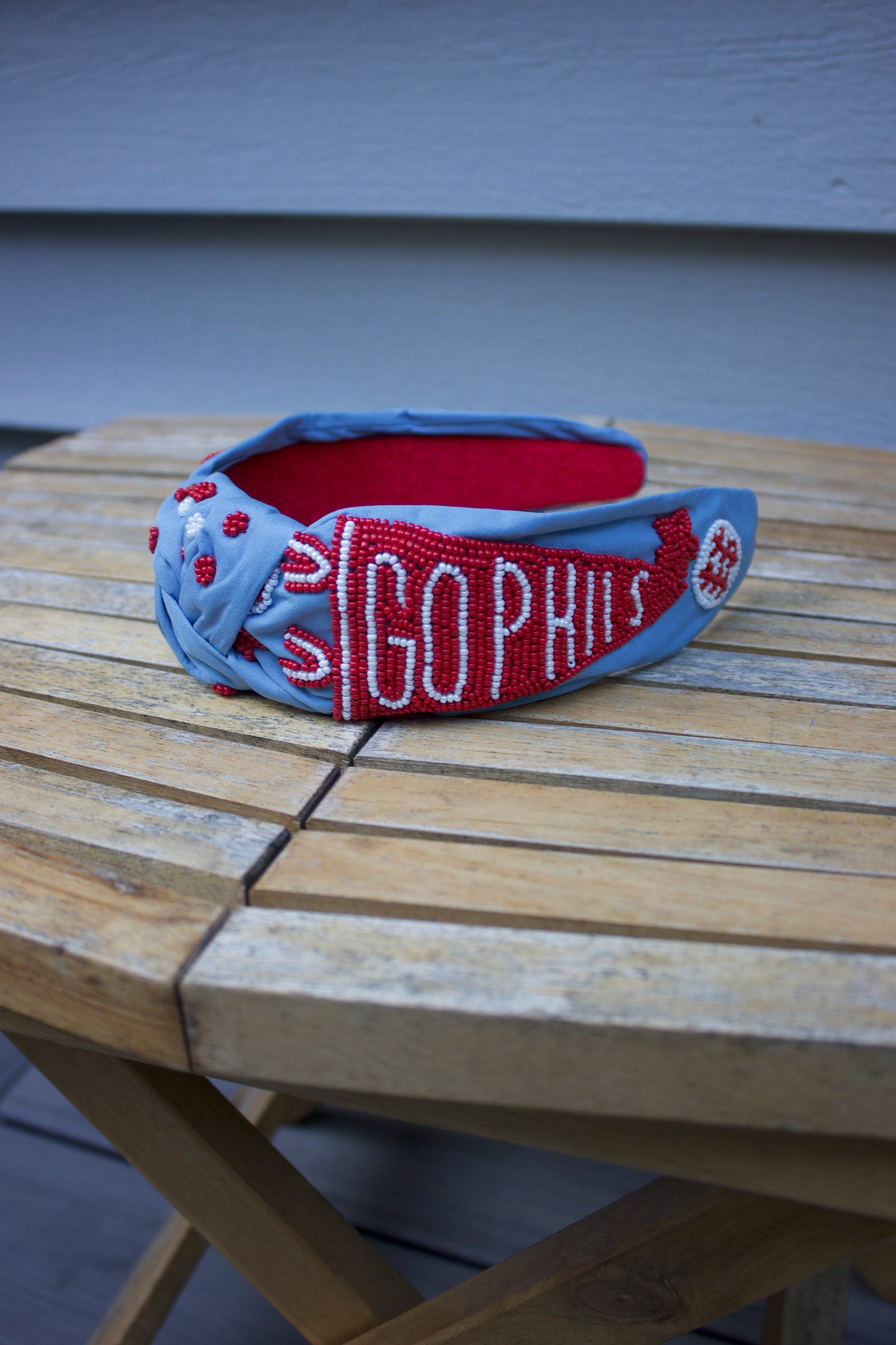 Go Phils Beaded Headband