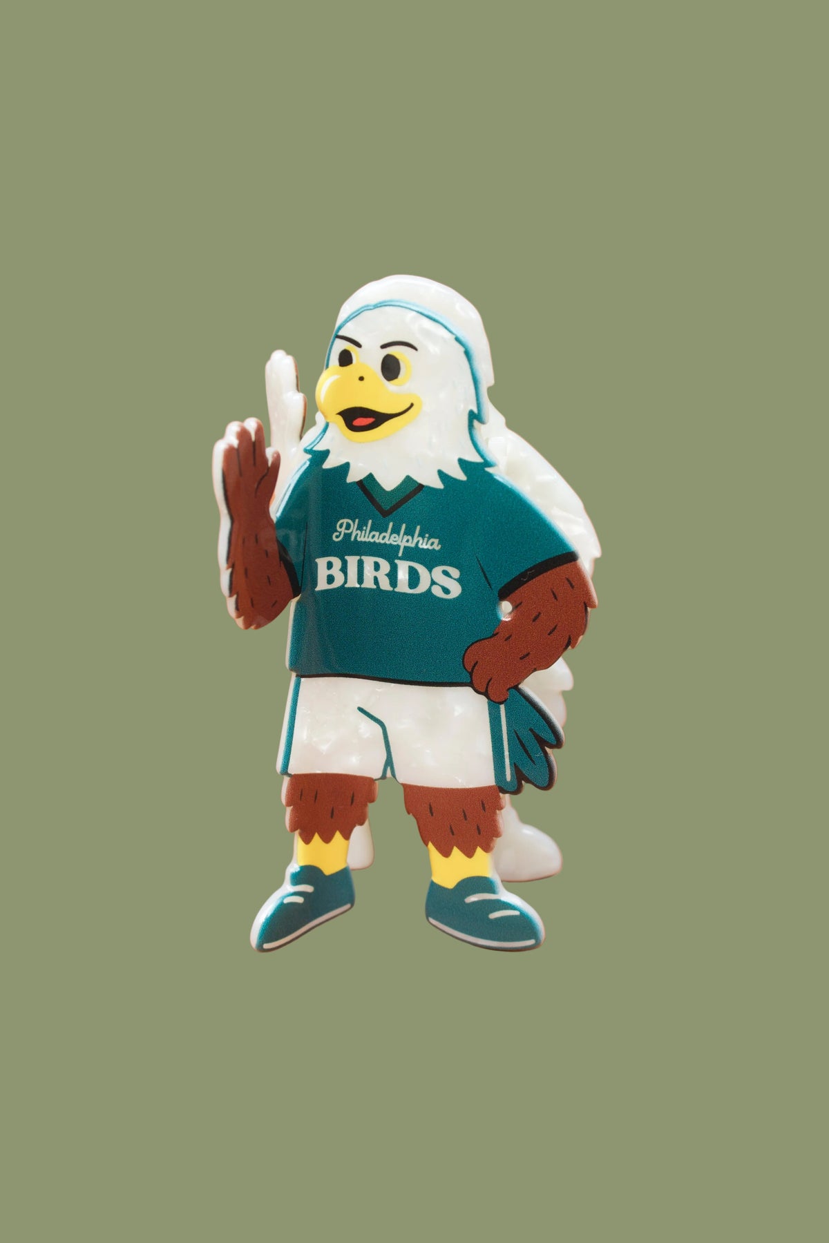 Philly Football Mascot Hair Claw Clip