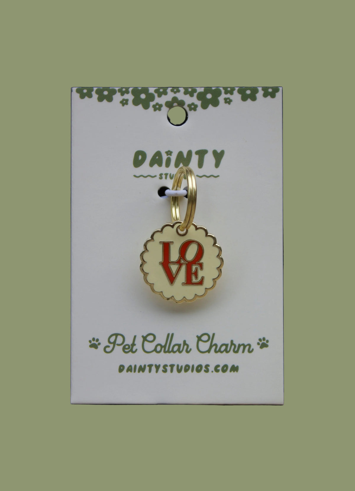 Philly LOVE Park Statue Pet Collar Charm
