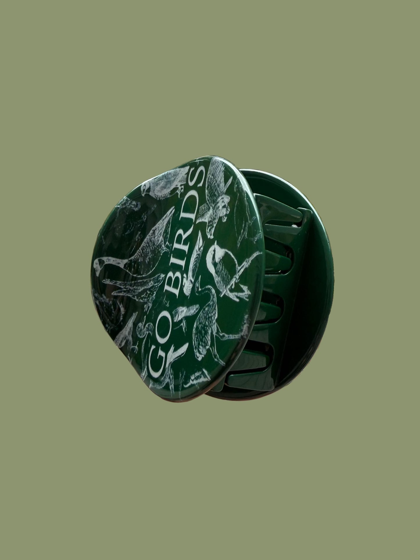 Circle Go Birds Hair Claw Clip