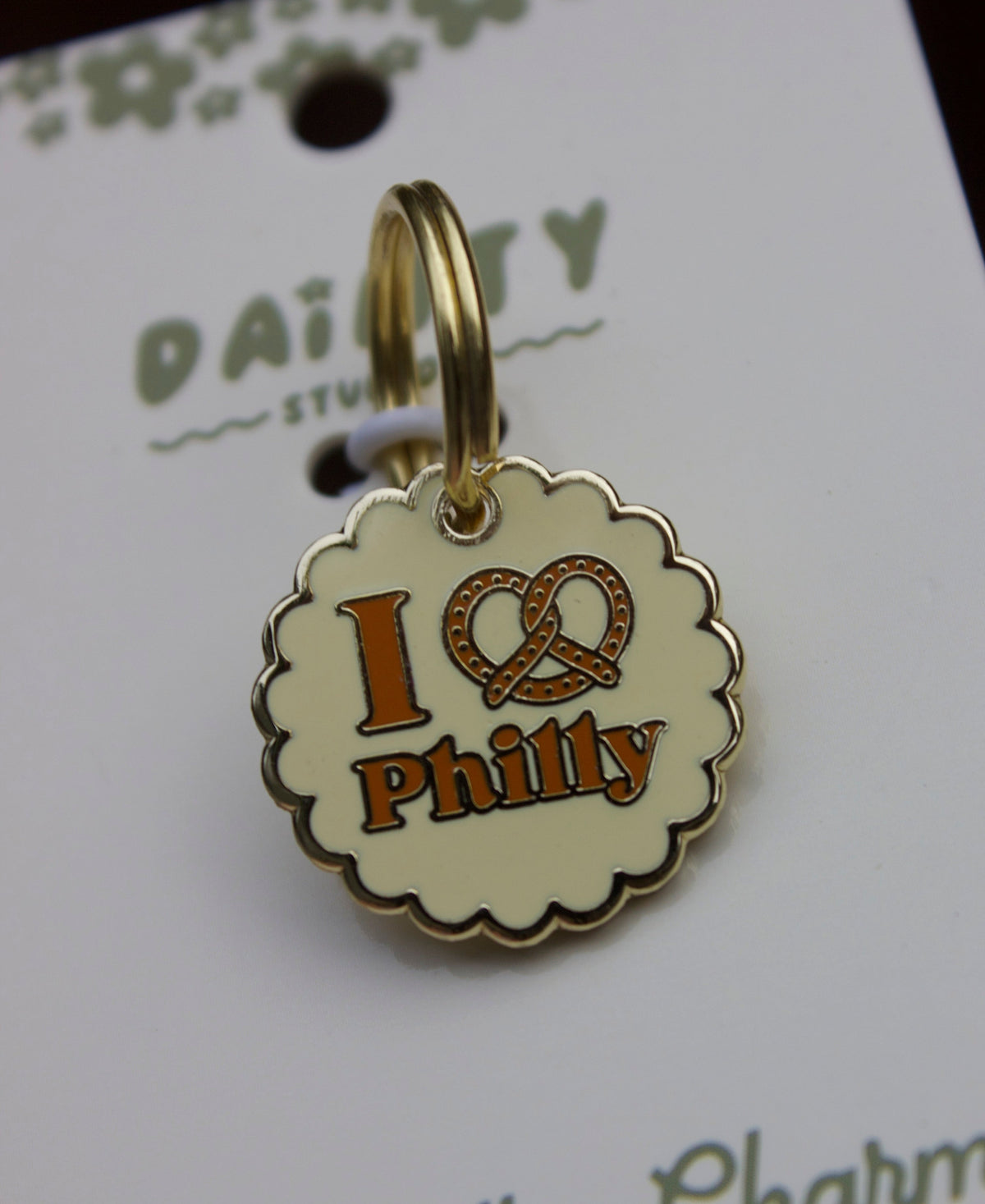 Philly Pretzel Pet Collar Charm