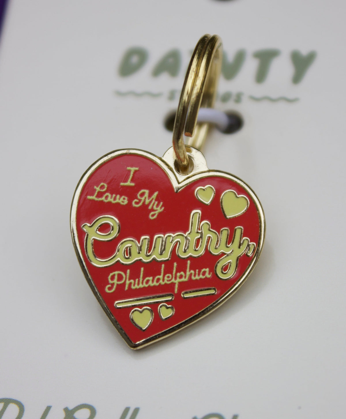 I Love My Country, Philadelphia Pet Collar Charm