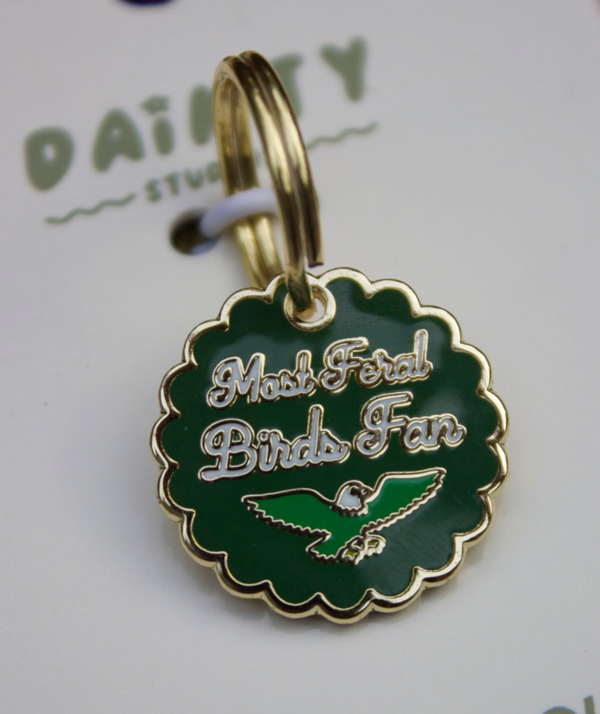 Most Feral Bird Fan Pet Collar Charm