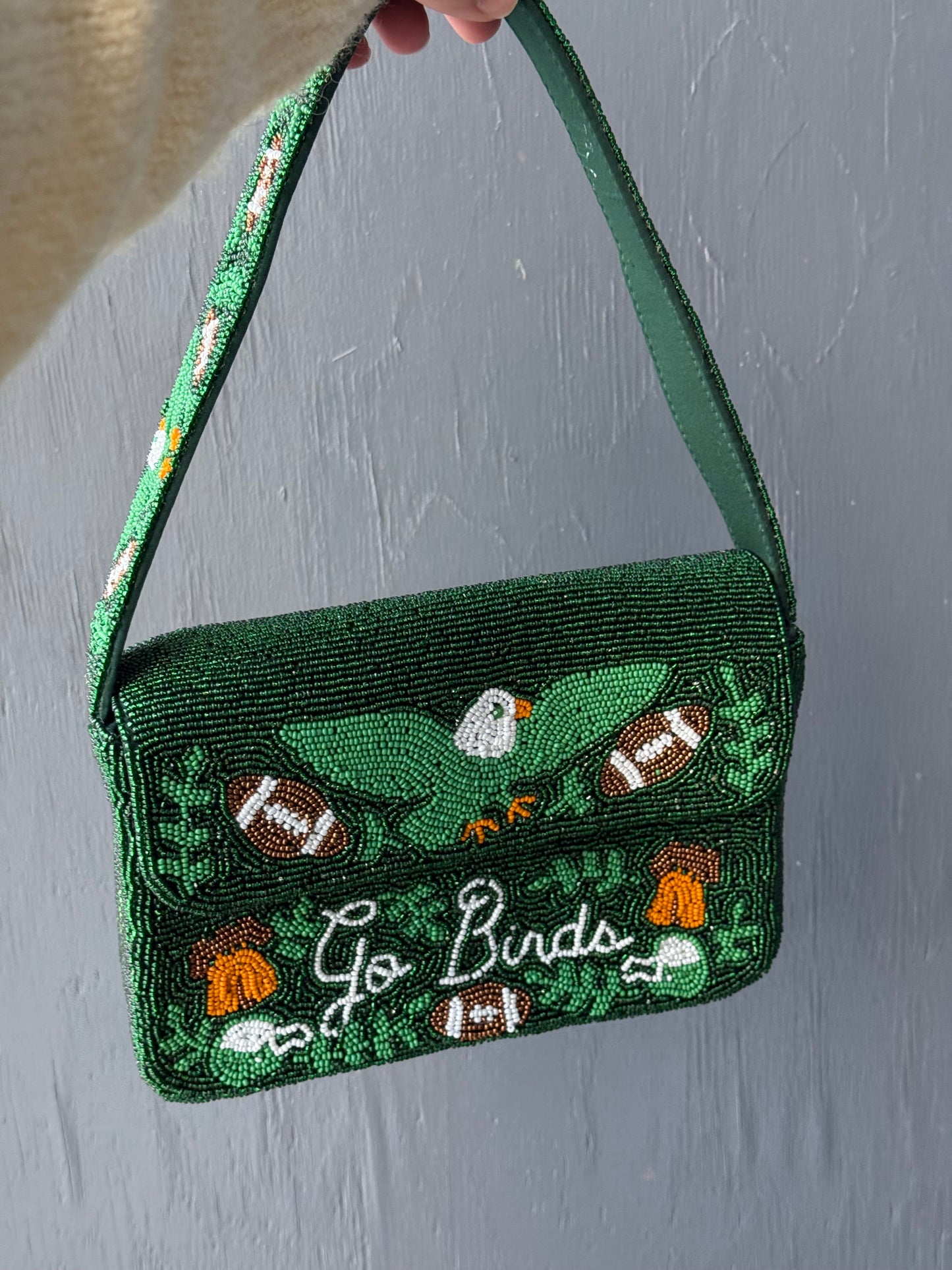 Birds Beaded Bag