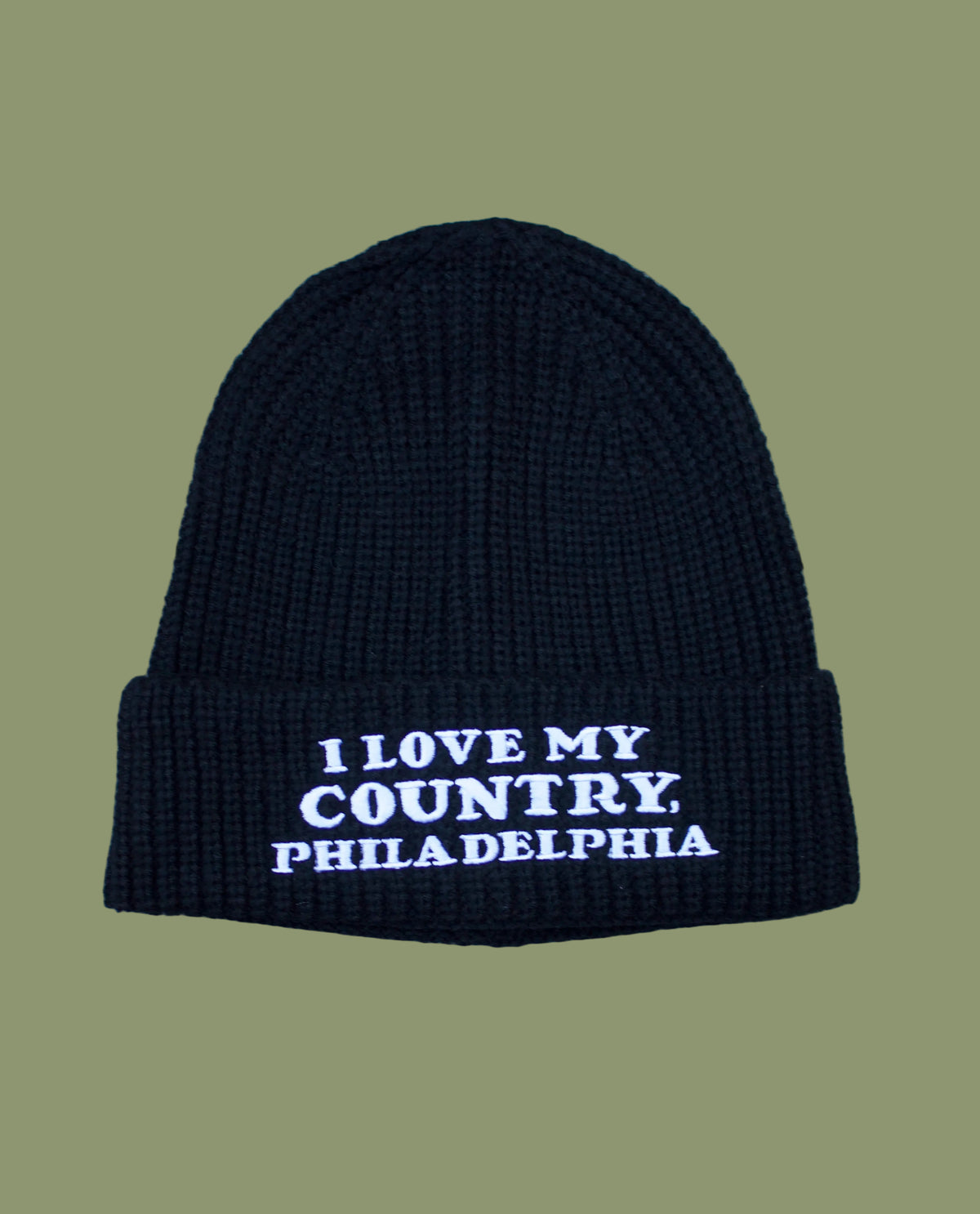 I Love My Country, Philadelphia Embroidered Beanie