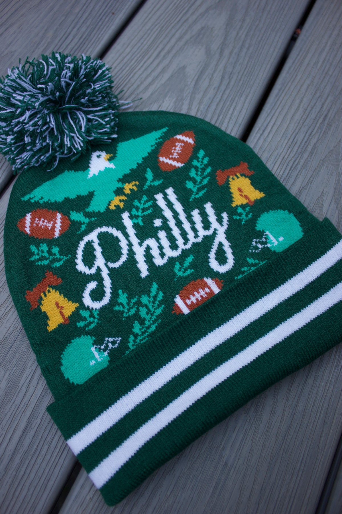Philly Pom Pom Beanie