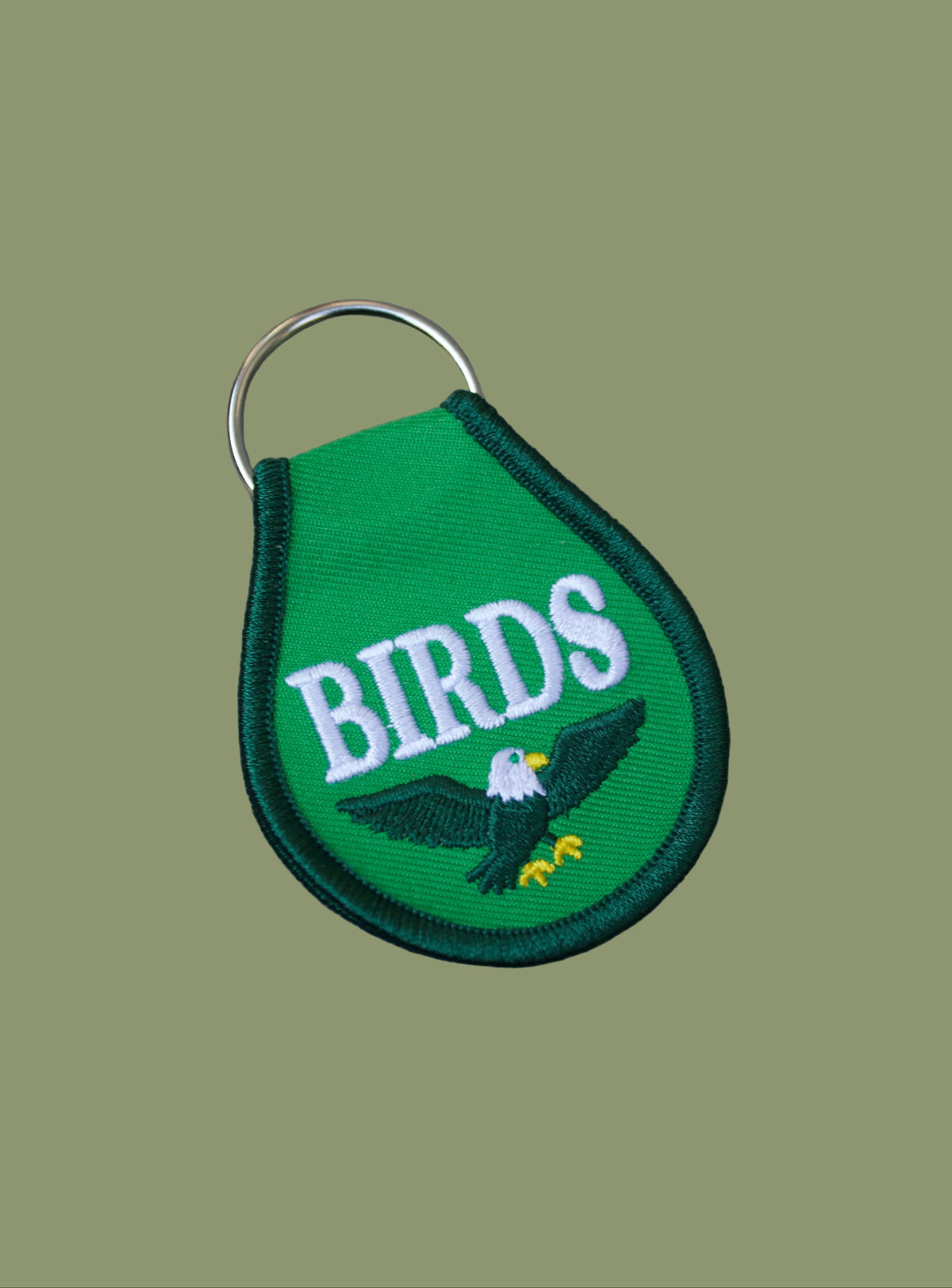 Birds Embroidered Keychain