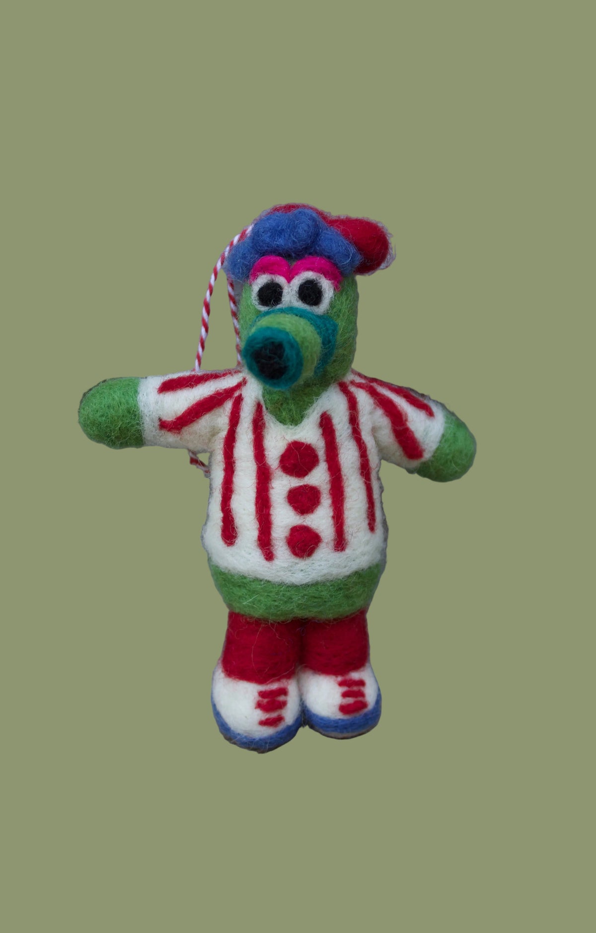 Philly Baseball Mascot Felt Ornament