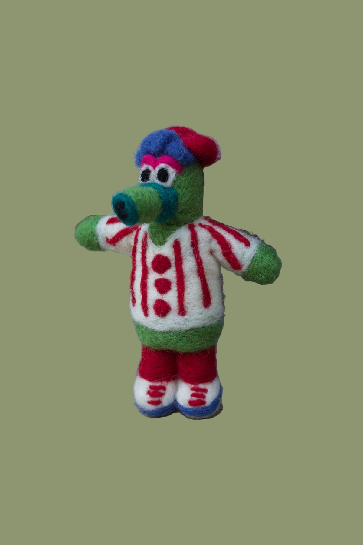 Philly Baseball Mascot Felt Ornament