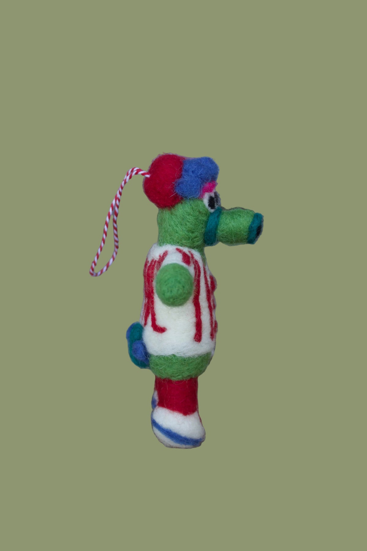 Philly Baseball Mascot Felt Ornament