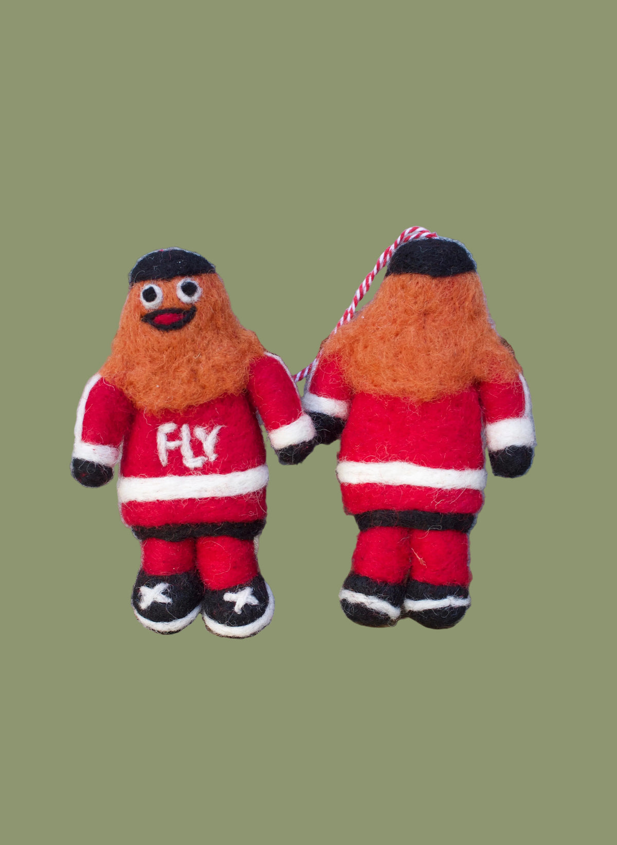 Philly Hockey Mascot Felt Ornament