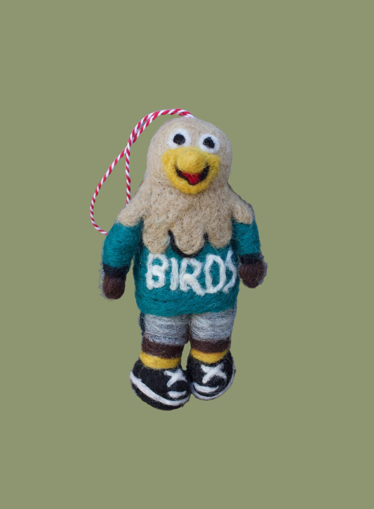 Philly Football Mascot Felt Ornament