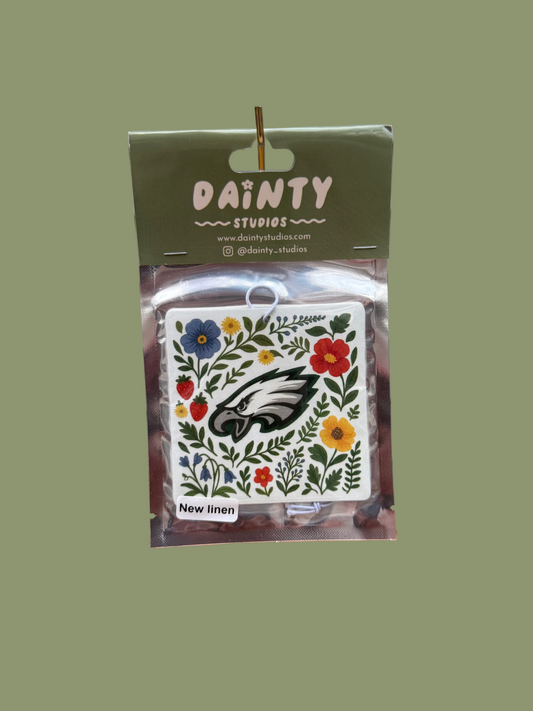 Floral Eagles Car Air Freshener