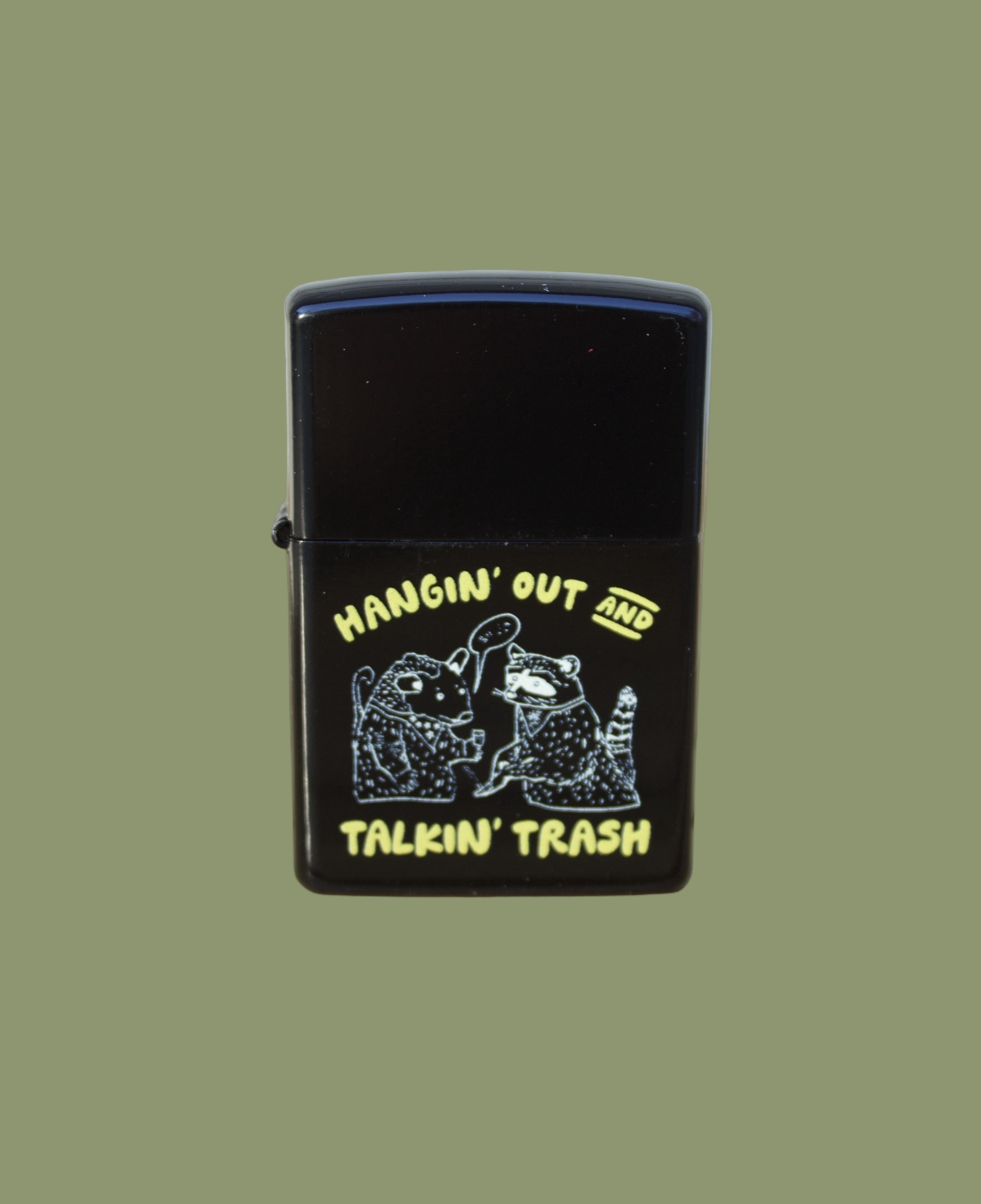 Hangin' Out & Talkin' Trash Refillable Lighter