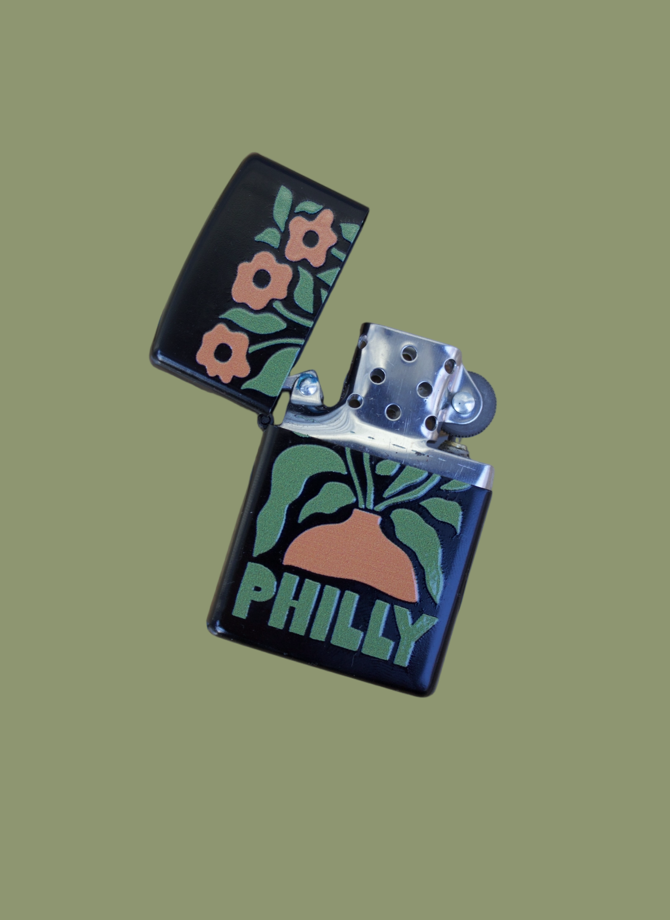 Philly Flower Pot Refillable Lighter