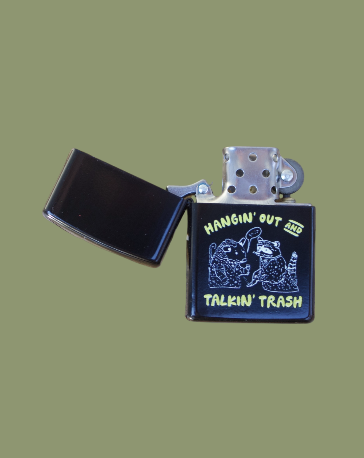 Hangin' Out & Talkin' Trash Refillable Lighter