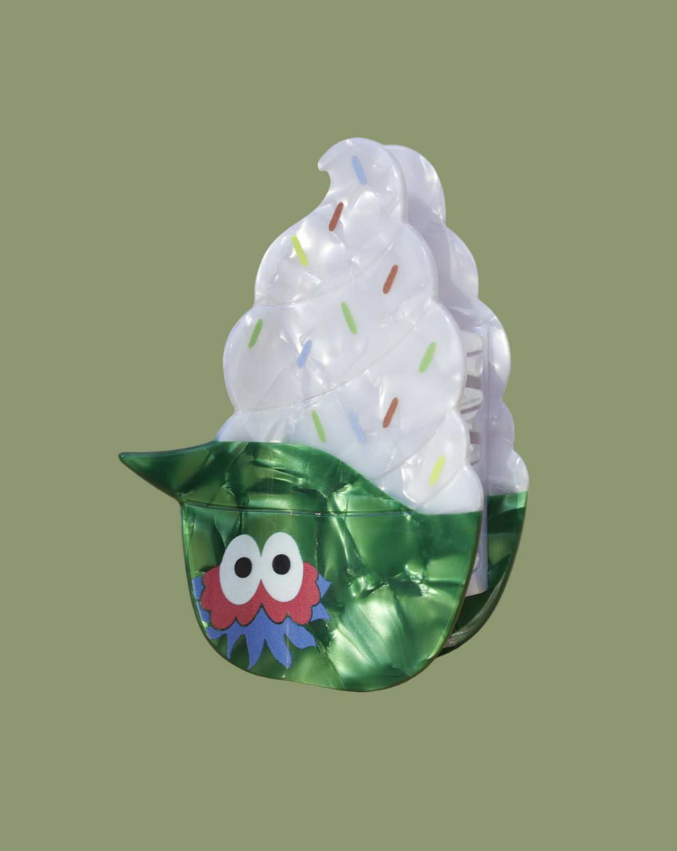 Phillie Phanatic Ice Cream Helmet Hair Claw Clip