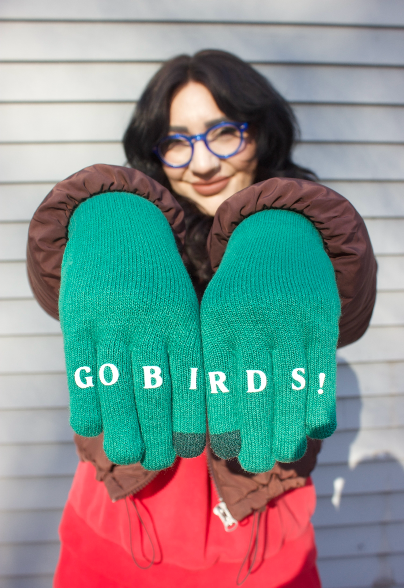"Go Birds!" Touch Screen Gloves