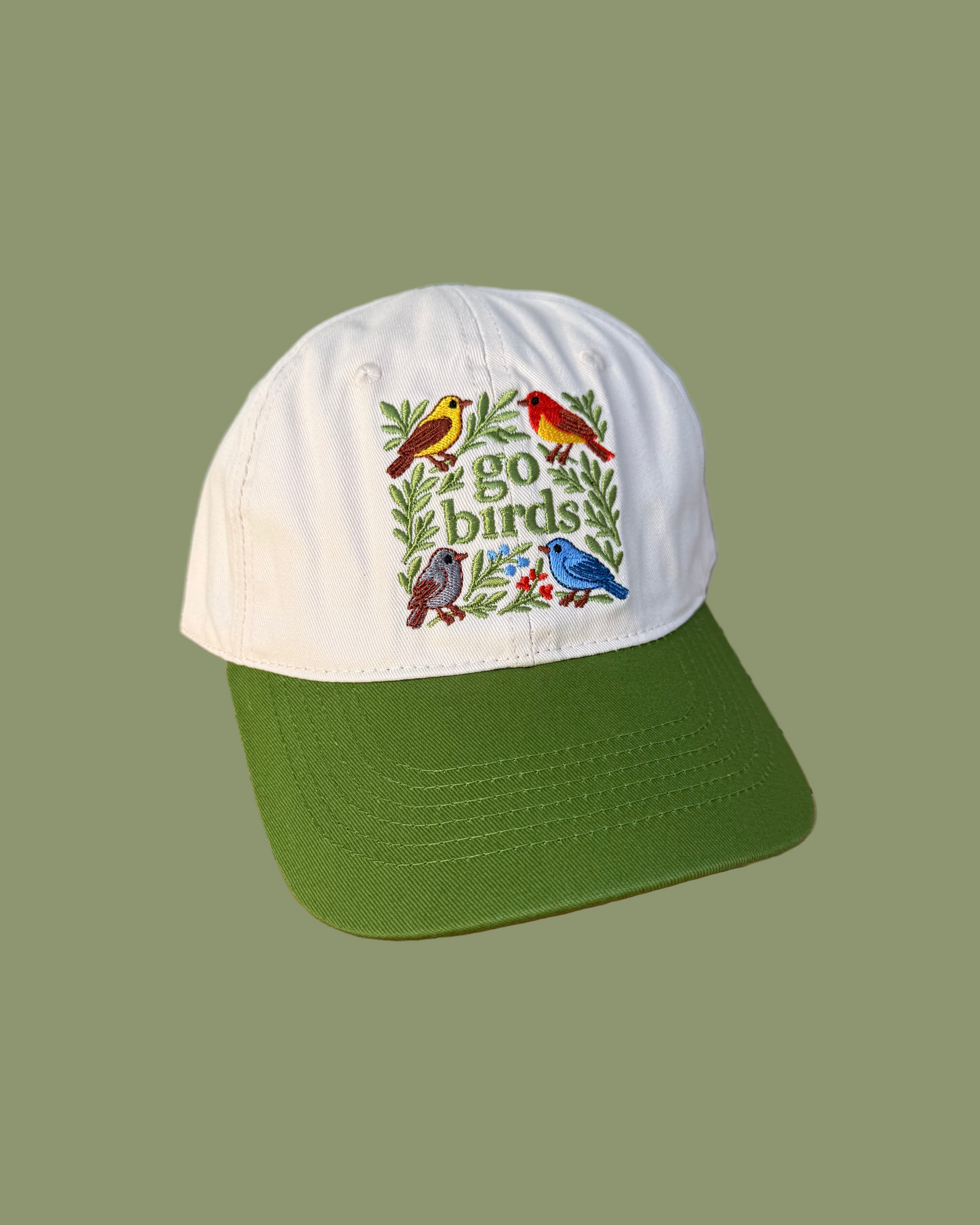 Go Birds Bird Embroidered Hat