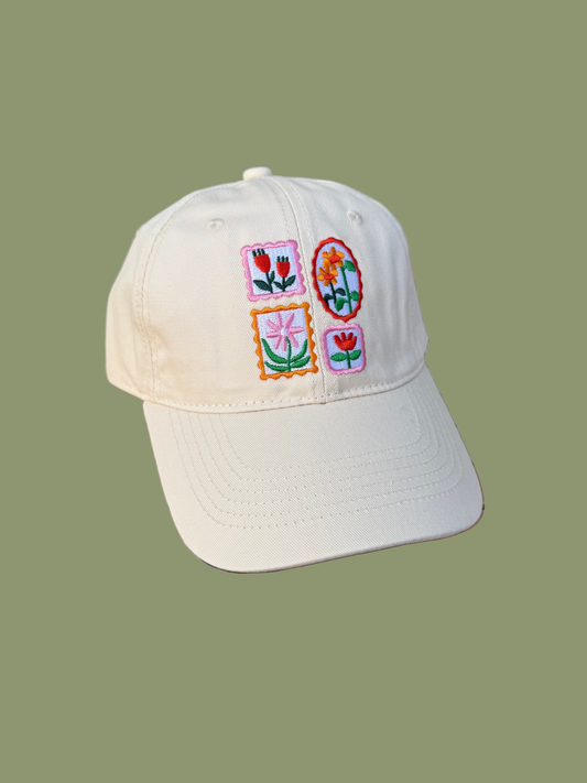 Flower Stamp Hat