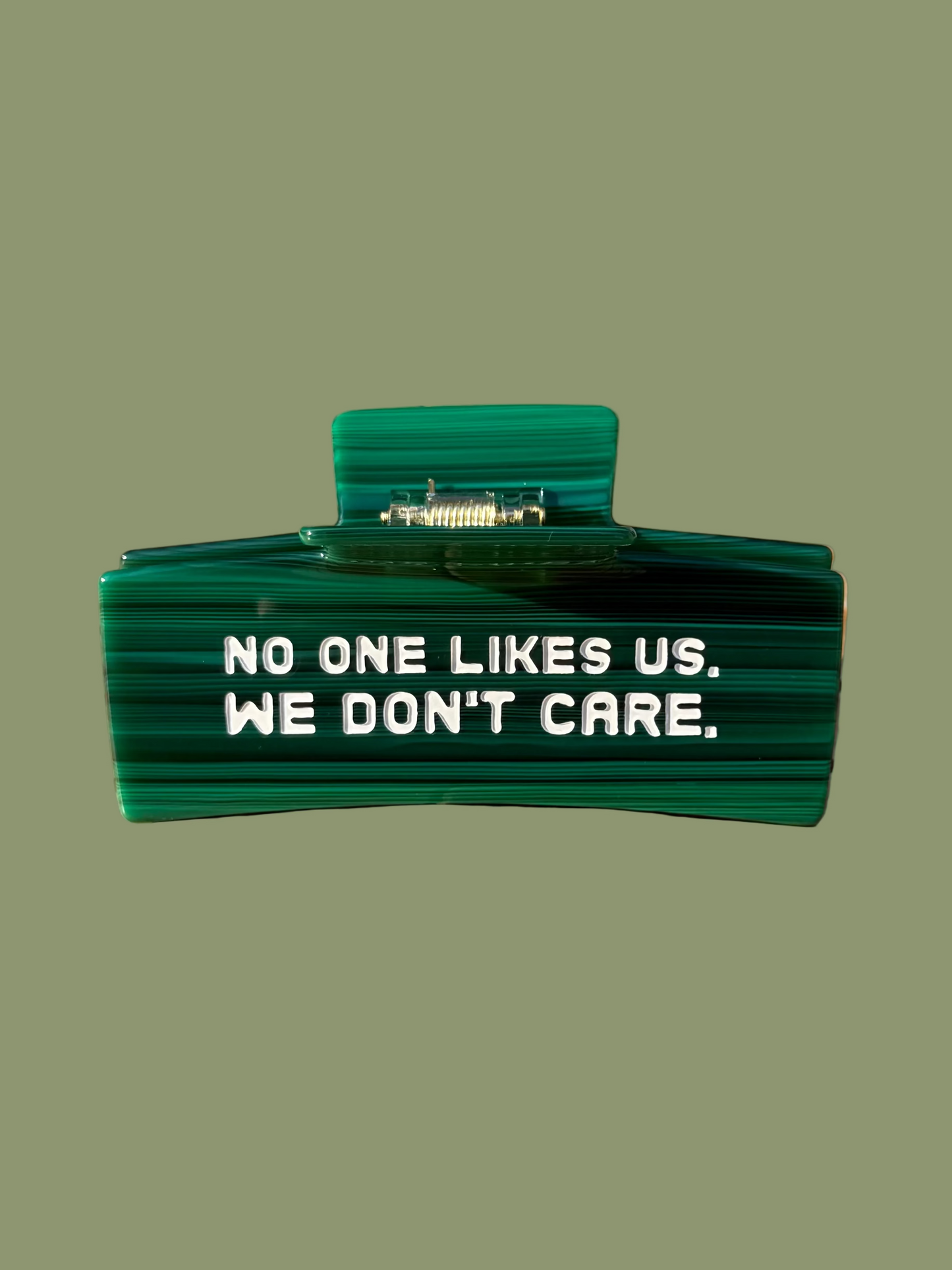 No One Likes Us, We Don't Care Hair Claw Clip