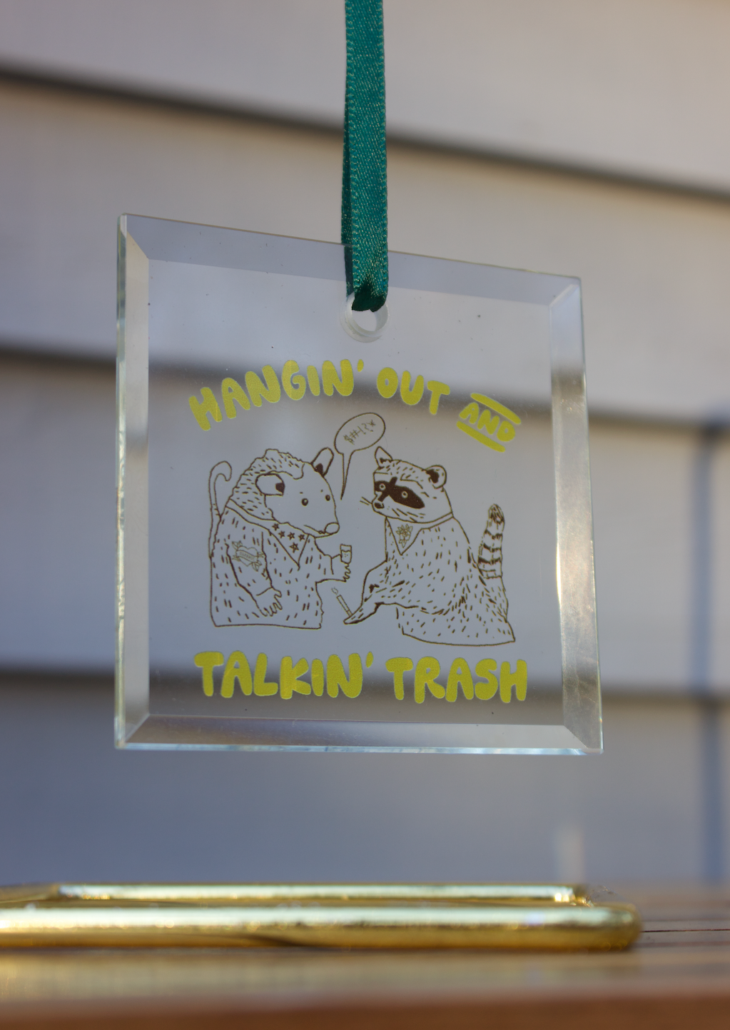 Hangin' Out & Talkin' Trash Ornament