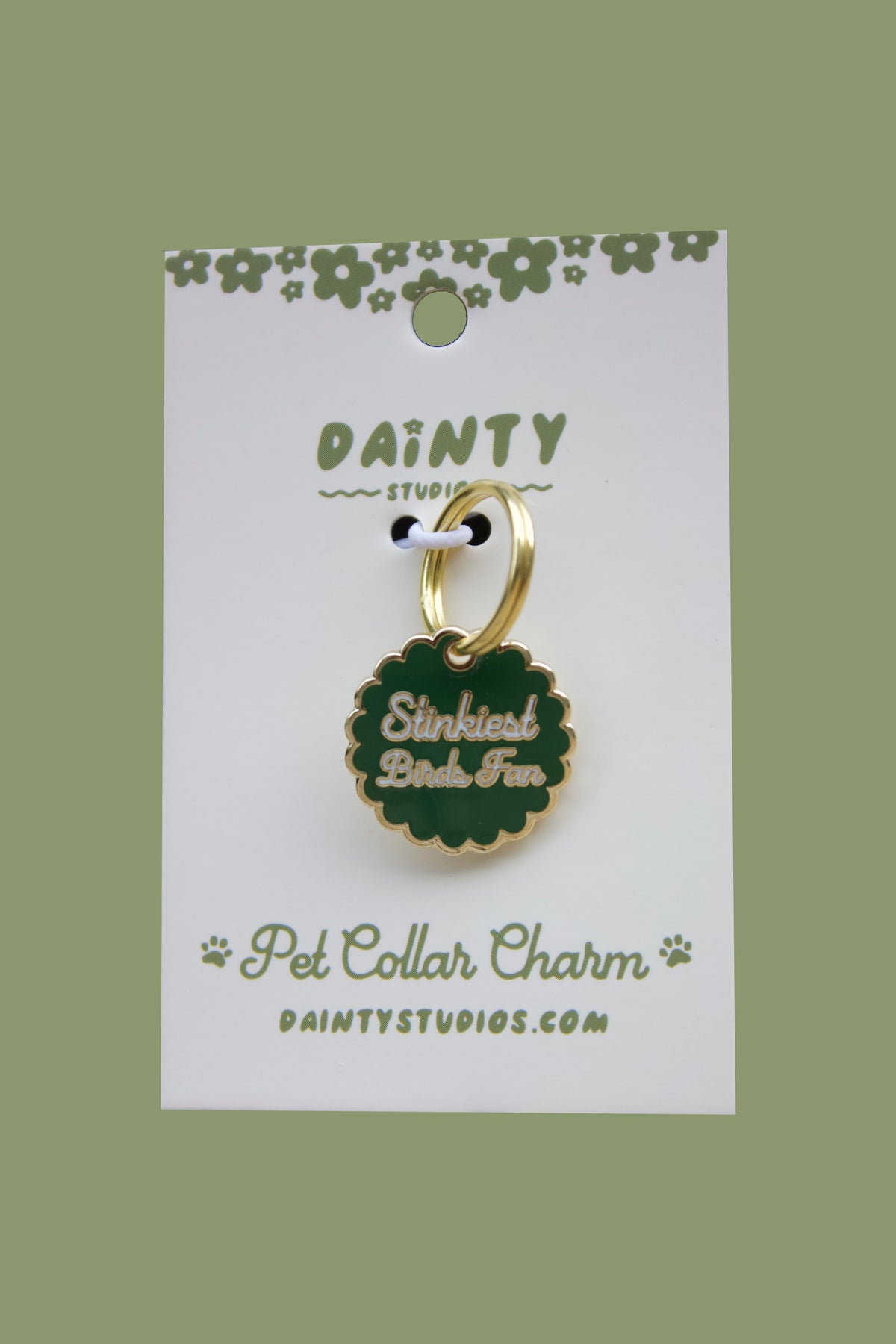 Stinkiest Birds Fan Pet Collar Charm