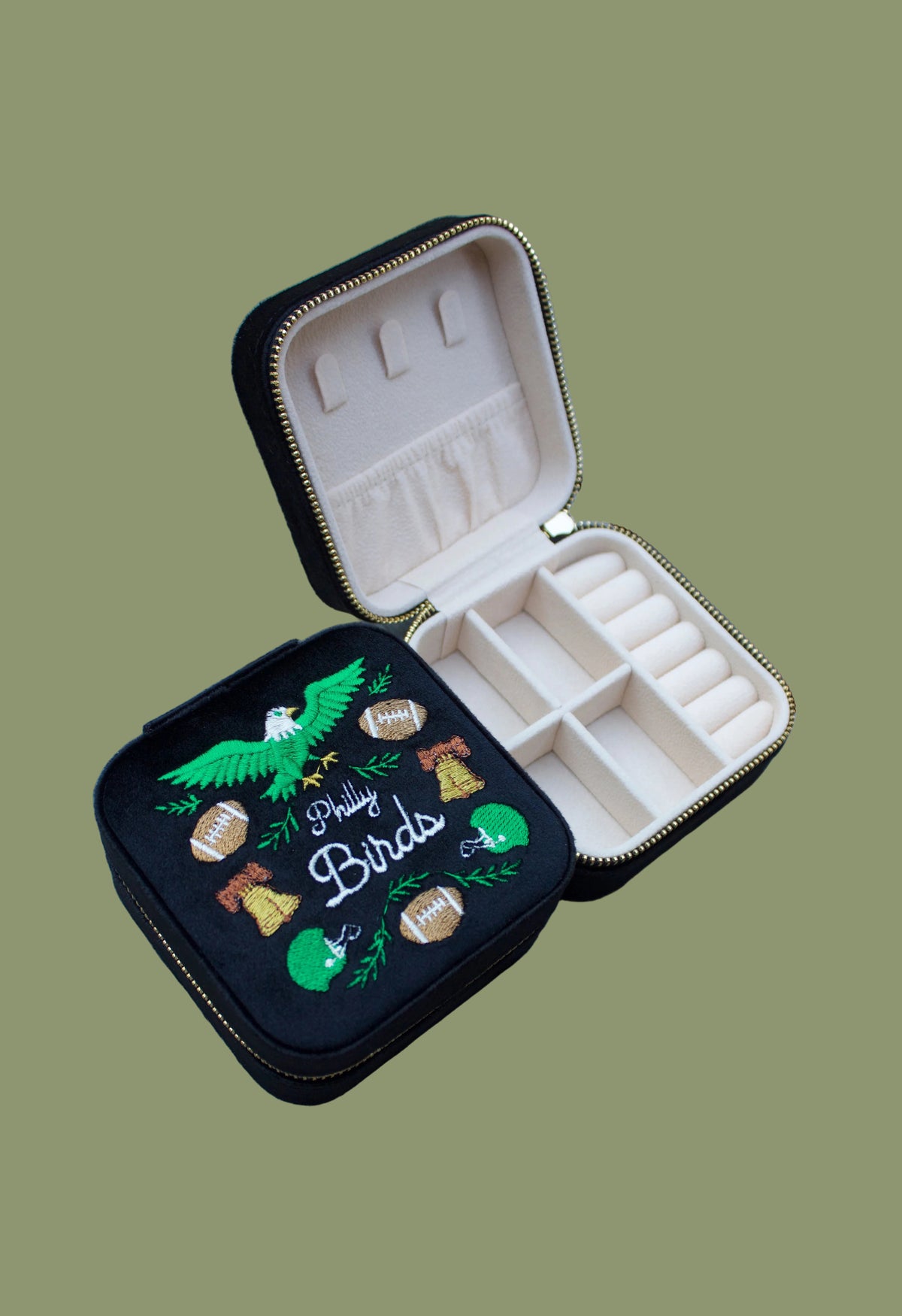 Philly Birds Travel Jewelry Box