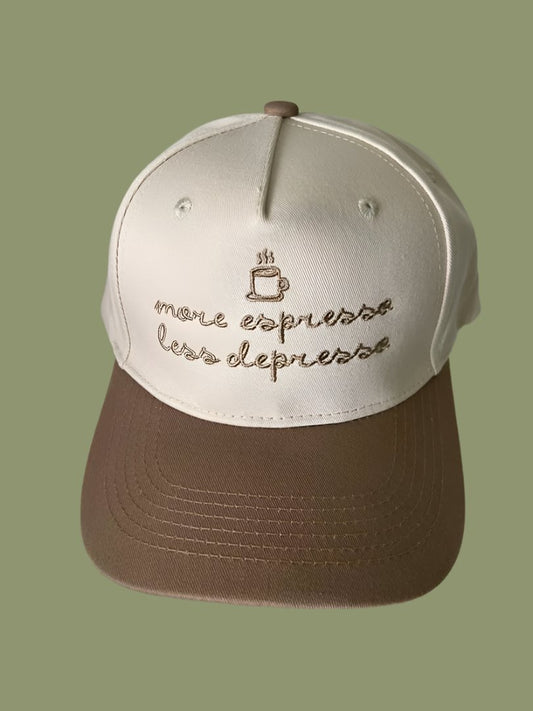 More Espresso Less Depresso Hat