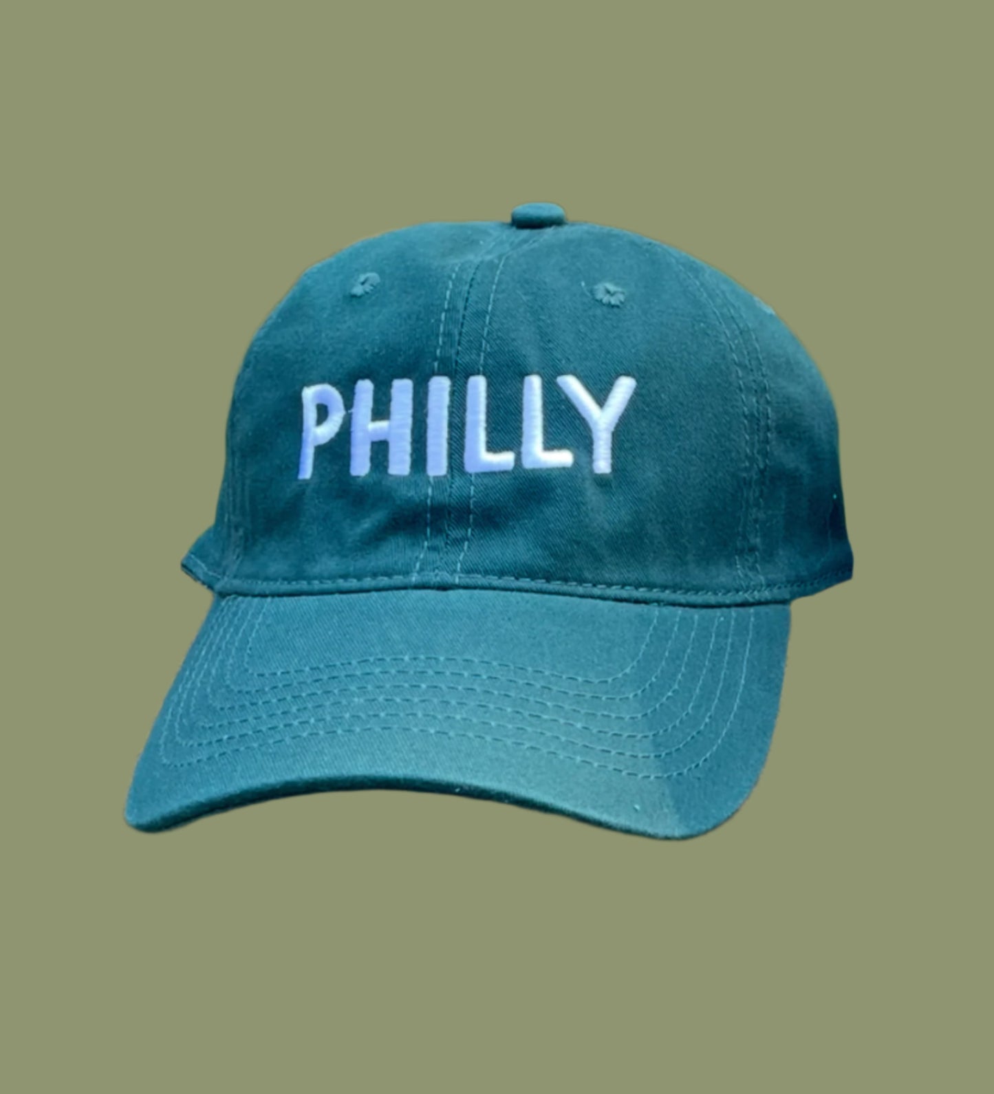 Embroidered Forest Green Philly Hat