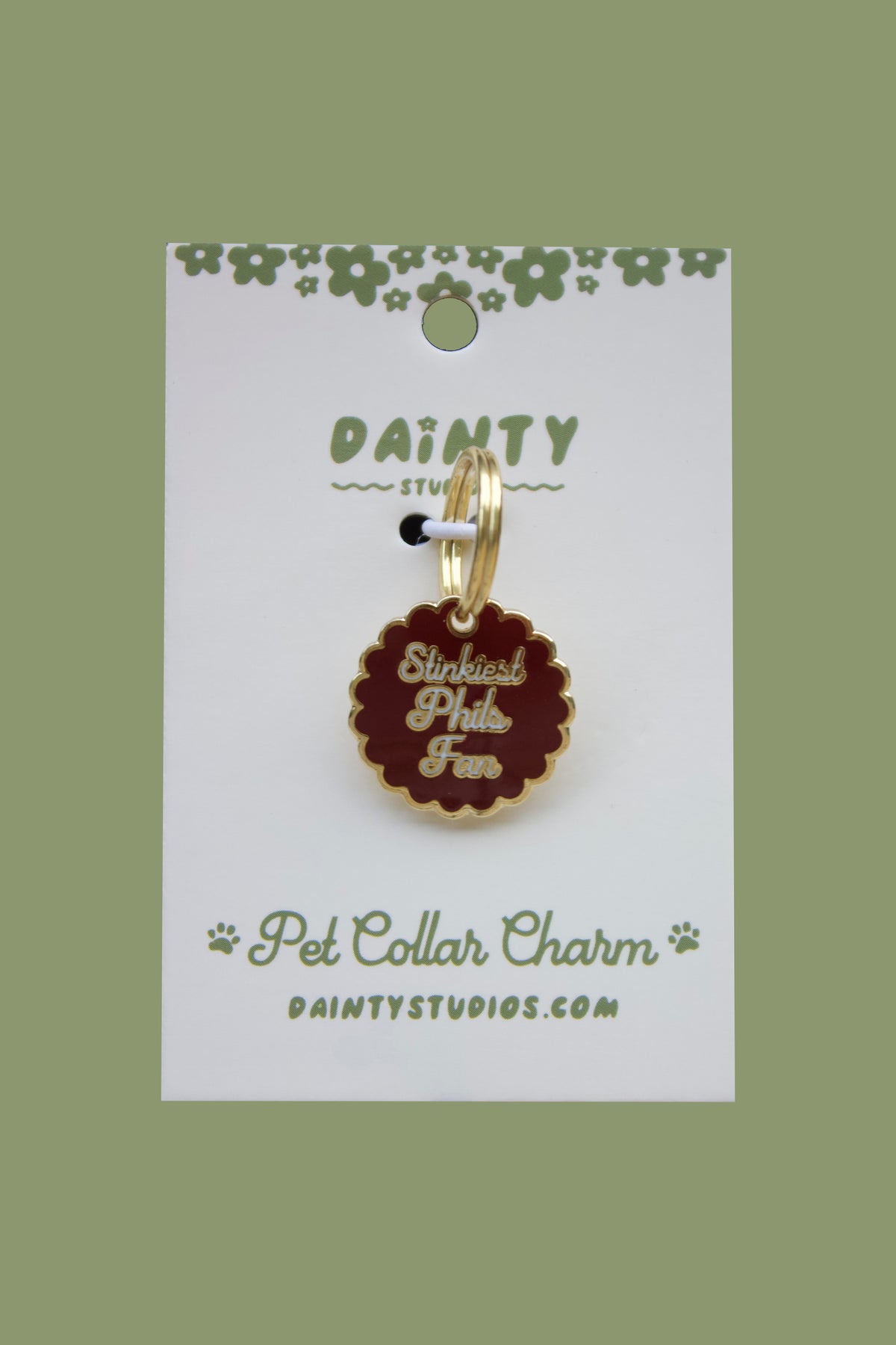 Stinkiest Phils Fan Pet Collar Charm