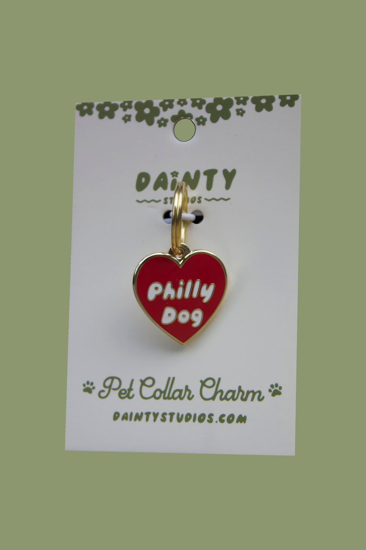 Philly Dog Pet Collar Charm