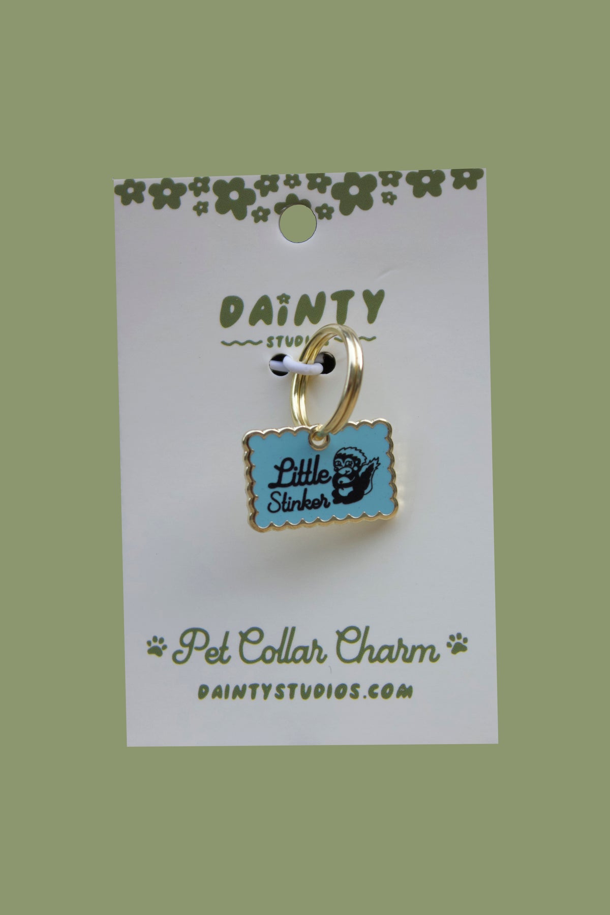 Little Stinker Pet Collar Charm