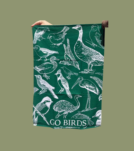 Go Birds Tea Towel